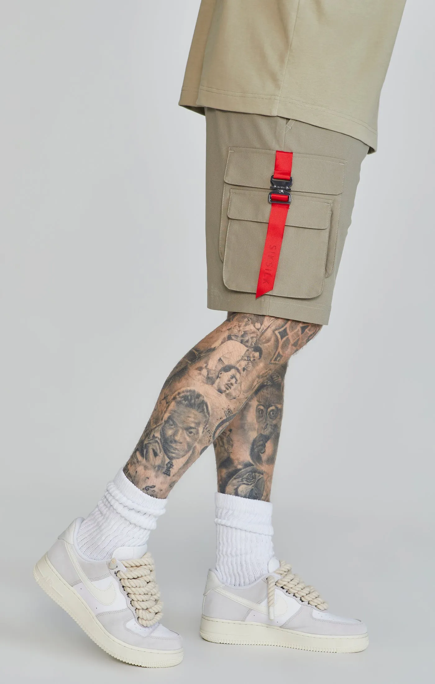 Khaki Cargo Shorts