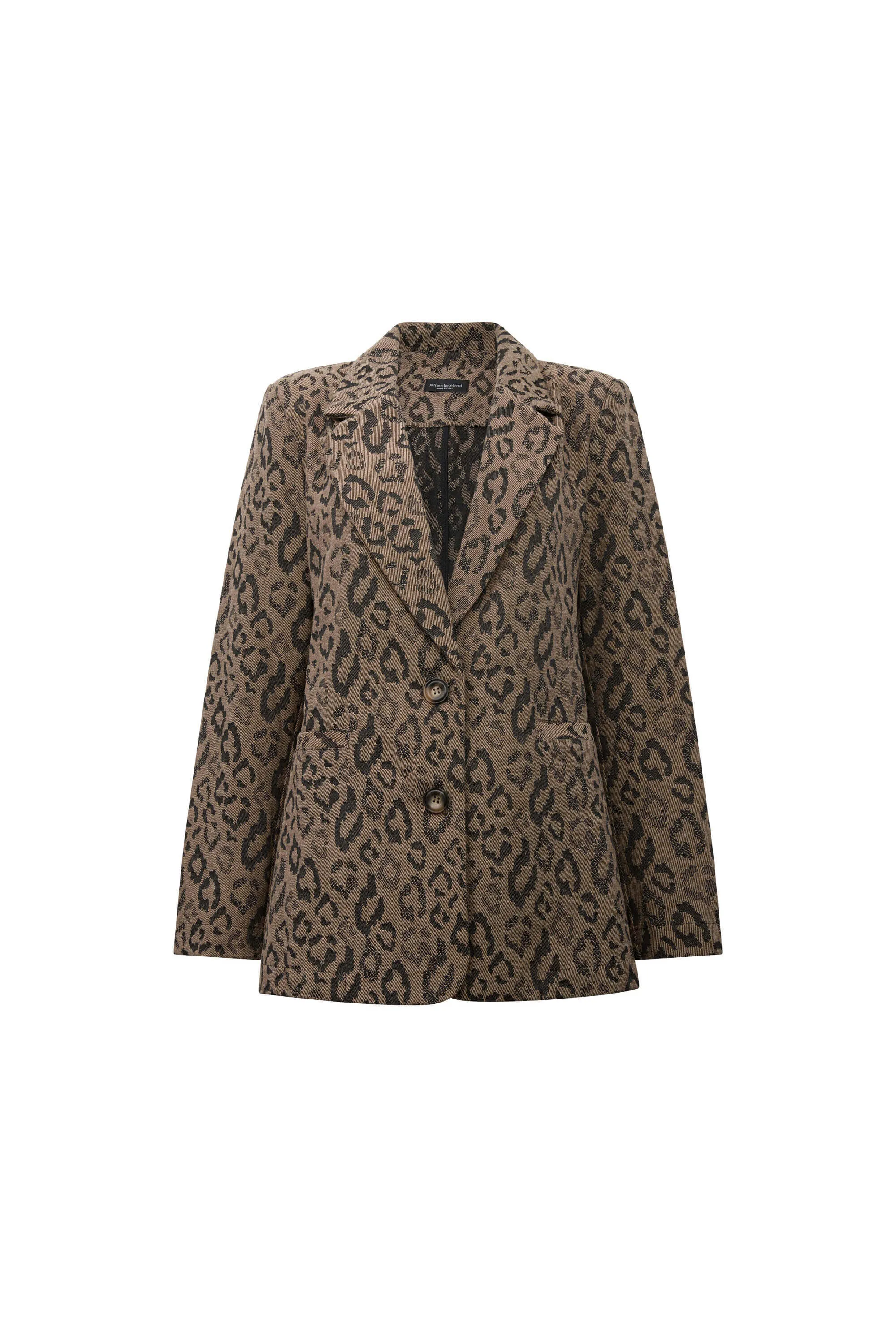 Leopard Print Detail Blazer