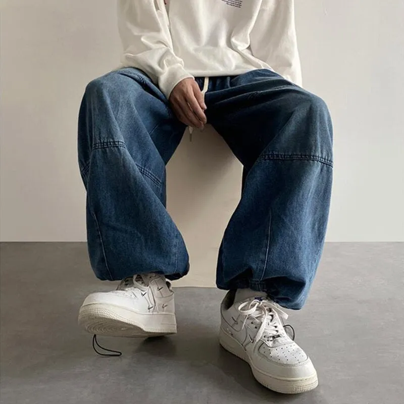 Men Cargo Denim Trousers