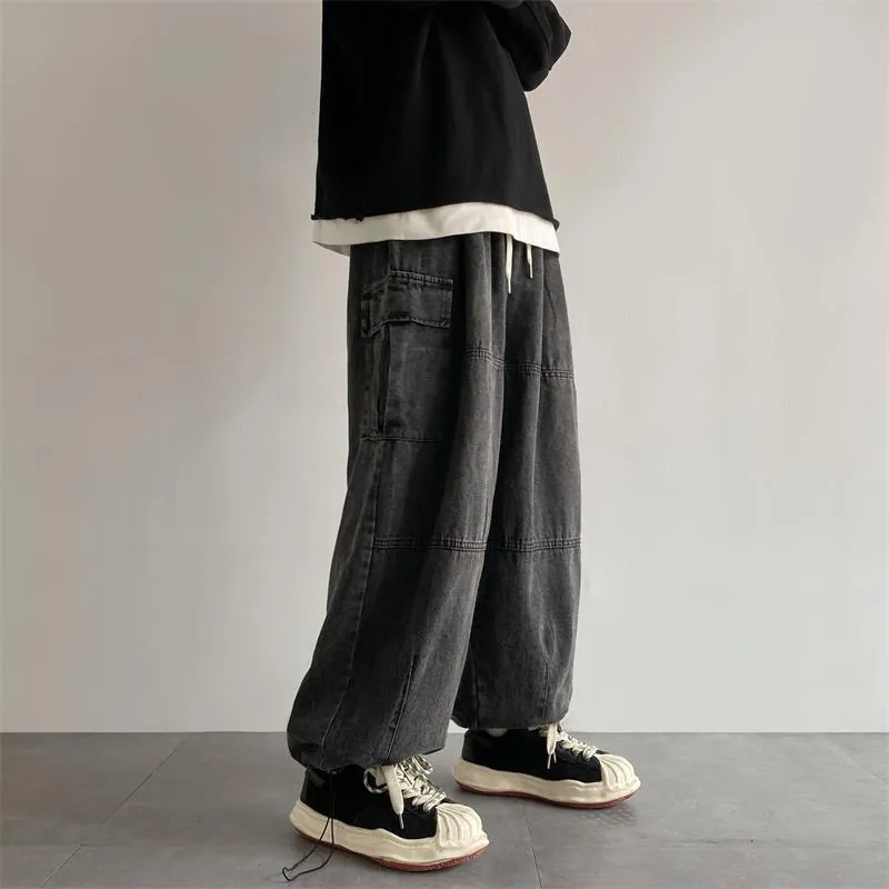 Men Cargo Denim Trousers