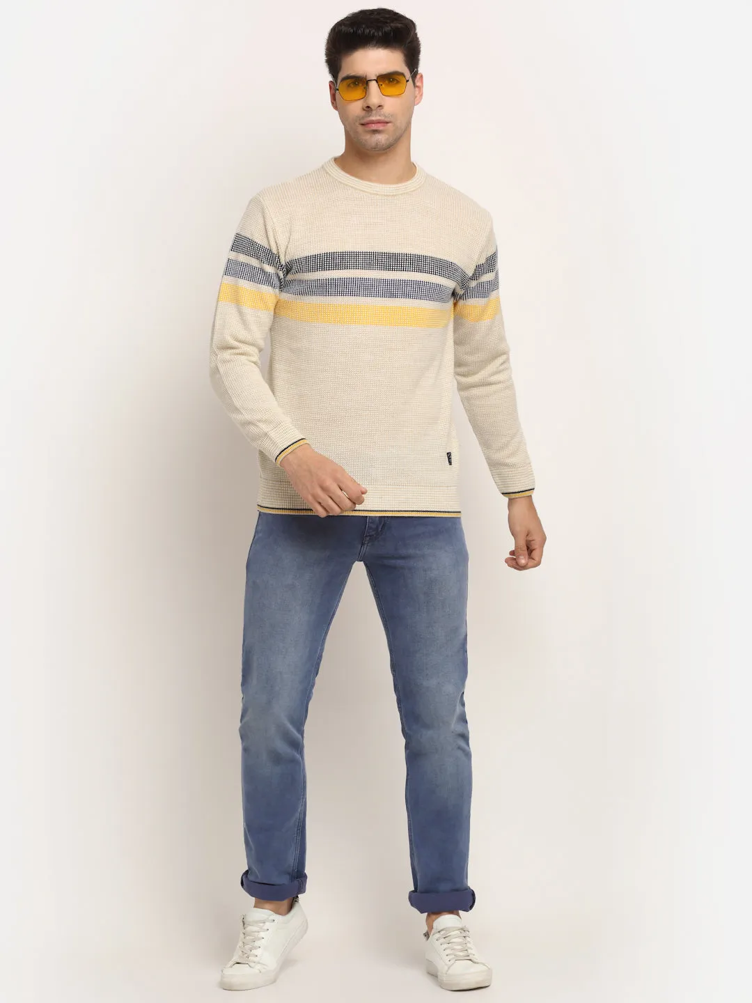 Men's Beige Sweater