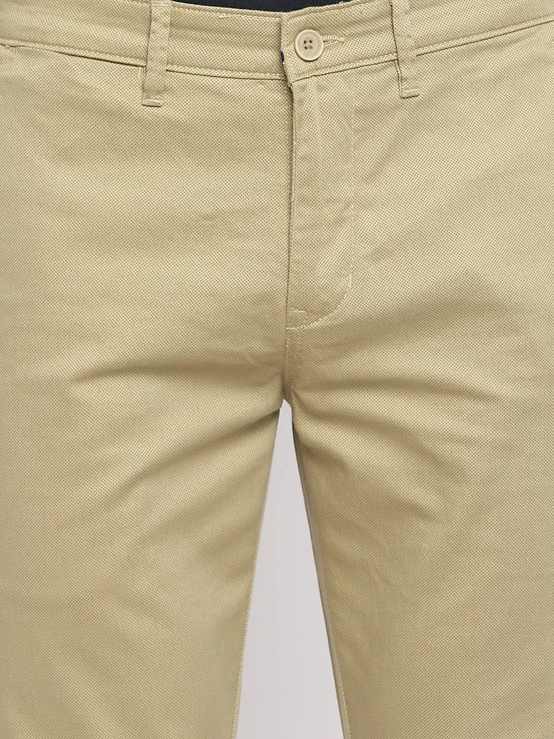 Men's Casual Flat front Khaki  Trousers