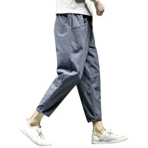 Men's Linen Blend Loose Breathable Casual Pants