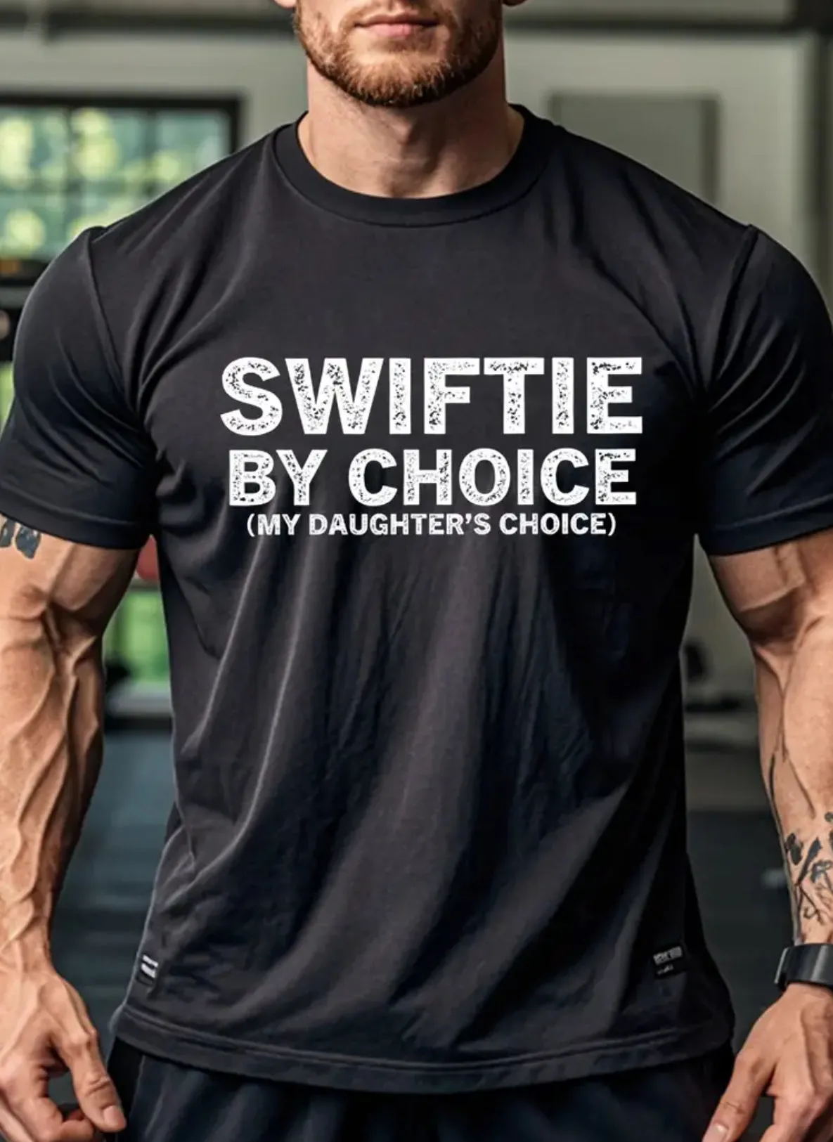 Men’s “Swiftie by Choice, My Daughters Choice”, Crew Neck, Casual T-Shirt