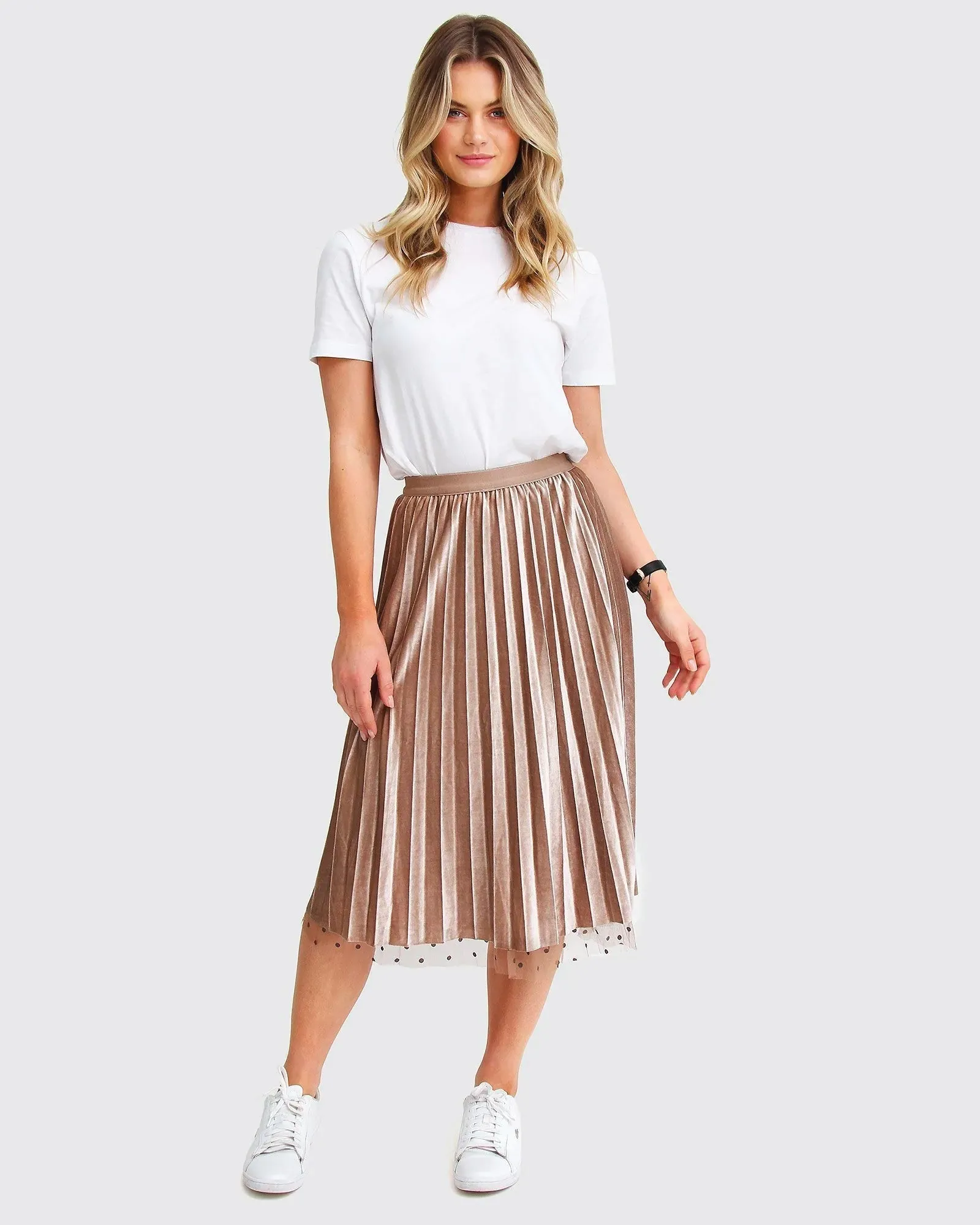 Mixed Feeling Reversible Skirt - Khaki