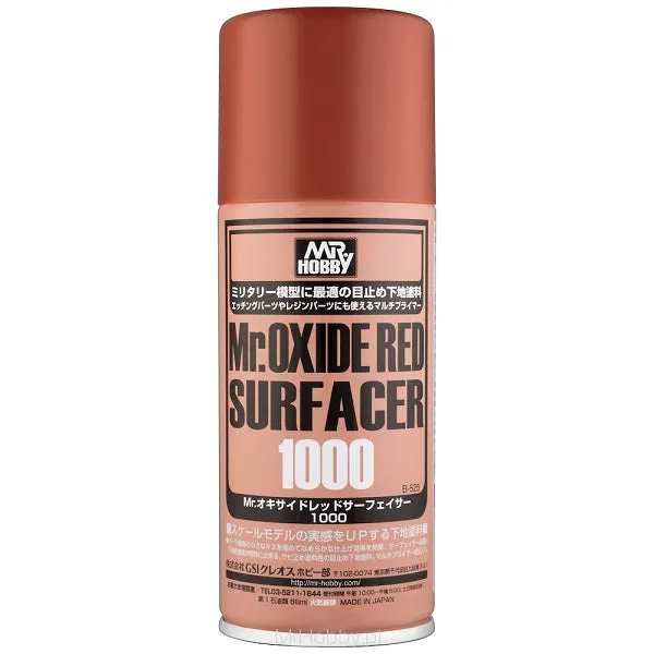 Mr Surfacer 1000 Spray Can (Oxide Red)) 170ml