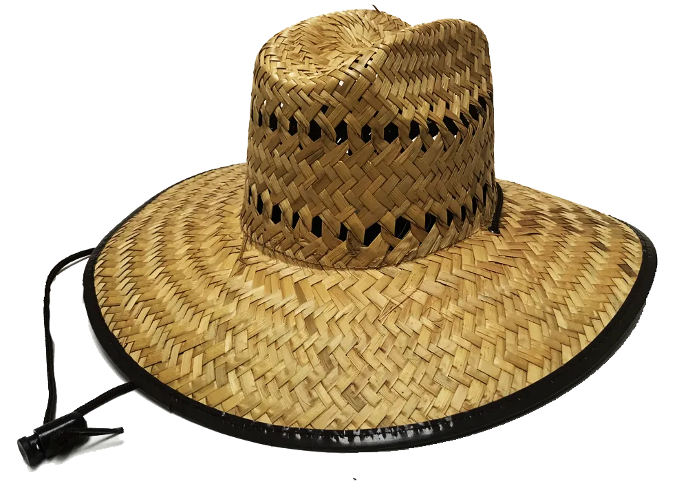 Natural and Neutral Hats Adult Rush Straw Lifeguard Hat