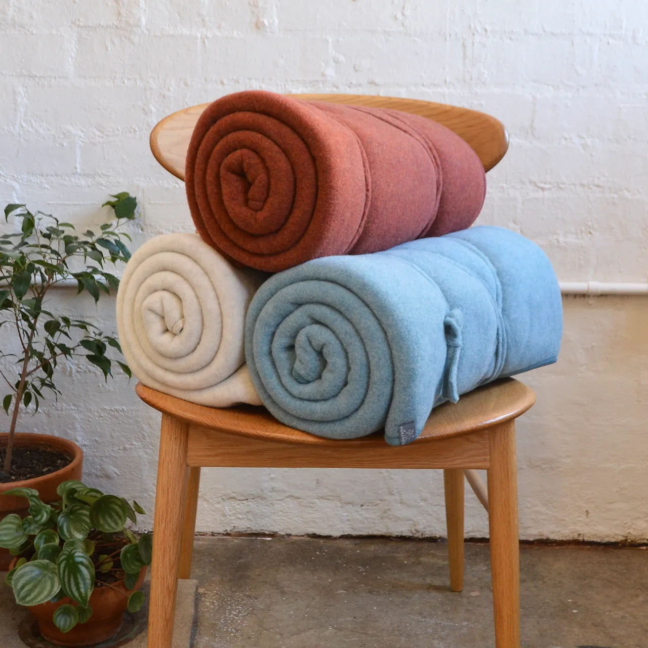 Organic Merino Wool Fleece Blanket - Large (180x160cm)