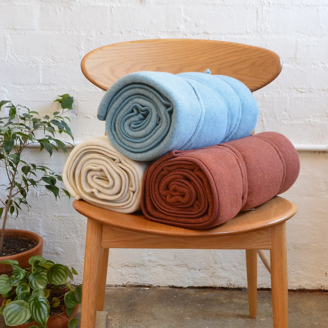 Organic Merino Wool Fleece Blanket - Medium (120x160cm) *Last One!