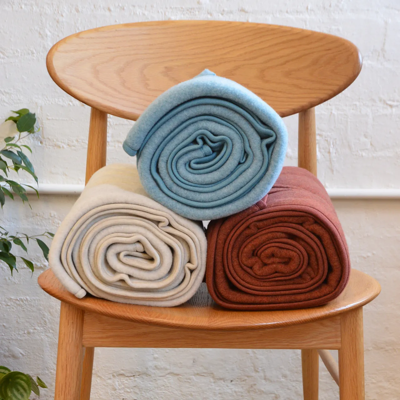 Organic Merino Wool Fleece Blanket - Medium (120x160cm) *Last One!