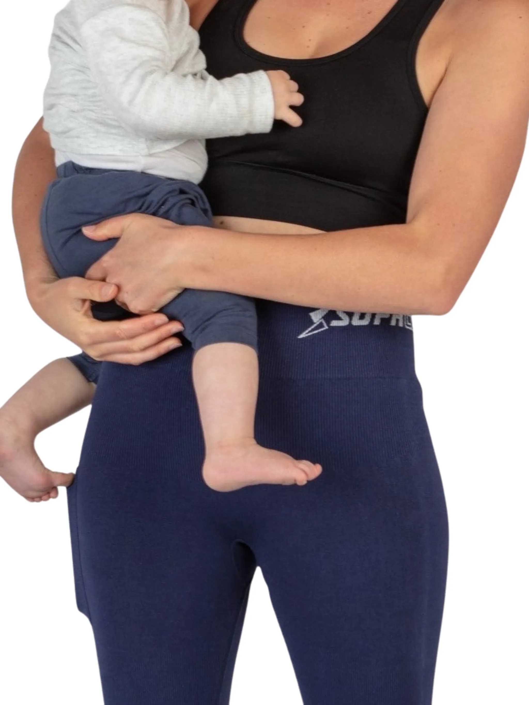 Patented Anne CORETECH® sports recovery/performance / Postpartum Compression Leggings (with pocket)