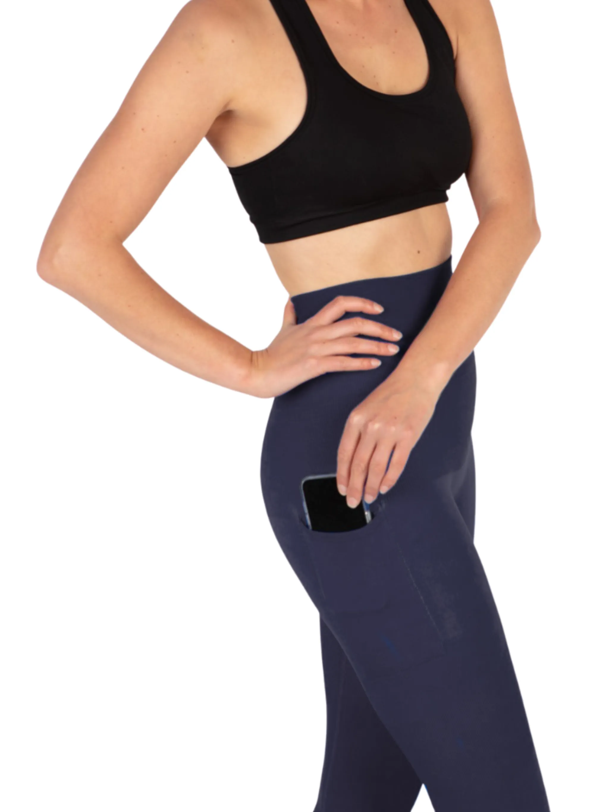 Patented Anne CORETECH® sports recovery/performance / Postpartum Compression Leggings (with pocket)