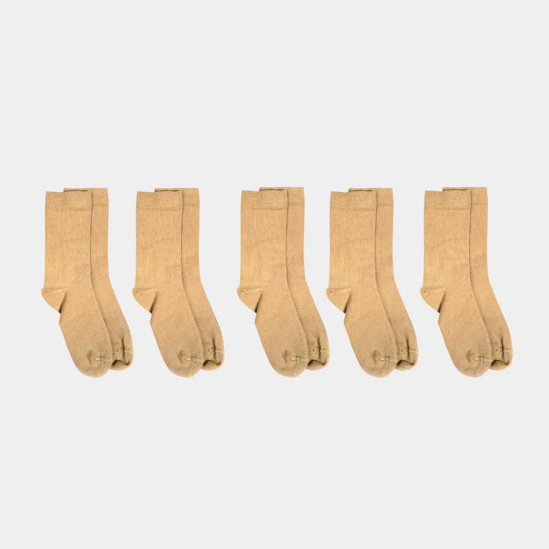 Pure (no dye) Adult Trouser Socks - 98% Organic Cotton