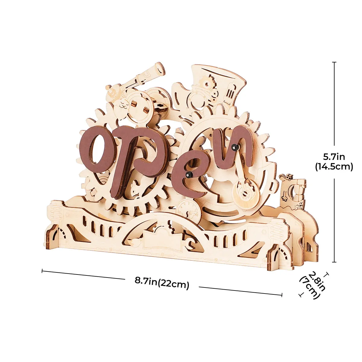 ROKR Open Closed Sign 3D Wooden Puzzle LK506