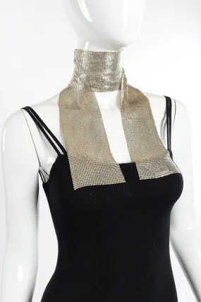 Silver Metal Mesh Necktie