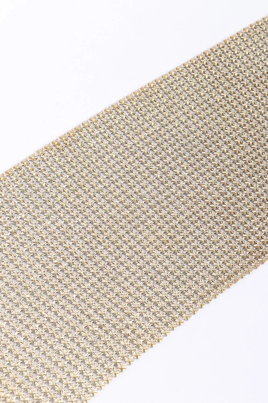 Silver Metal Mesh Necktie