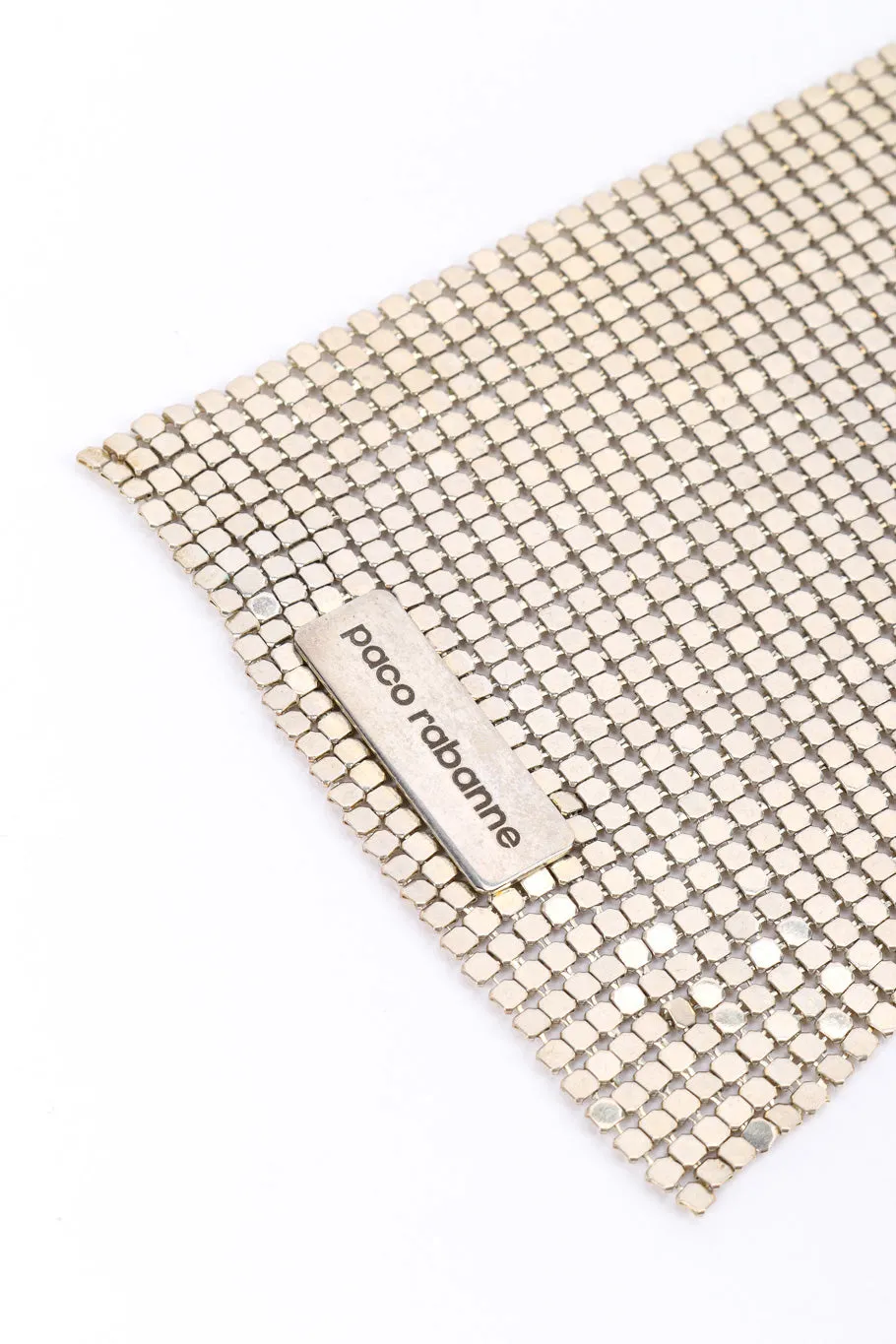 Silver Metal Mesh Necktie