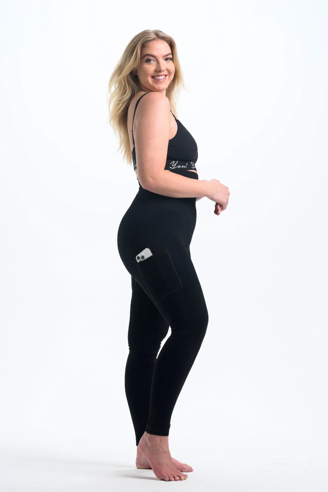 Snapback™ Postpartum Leggings - Black