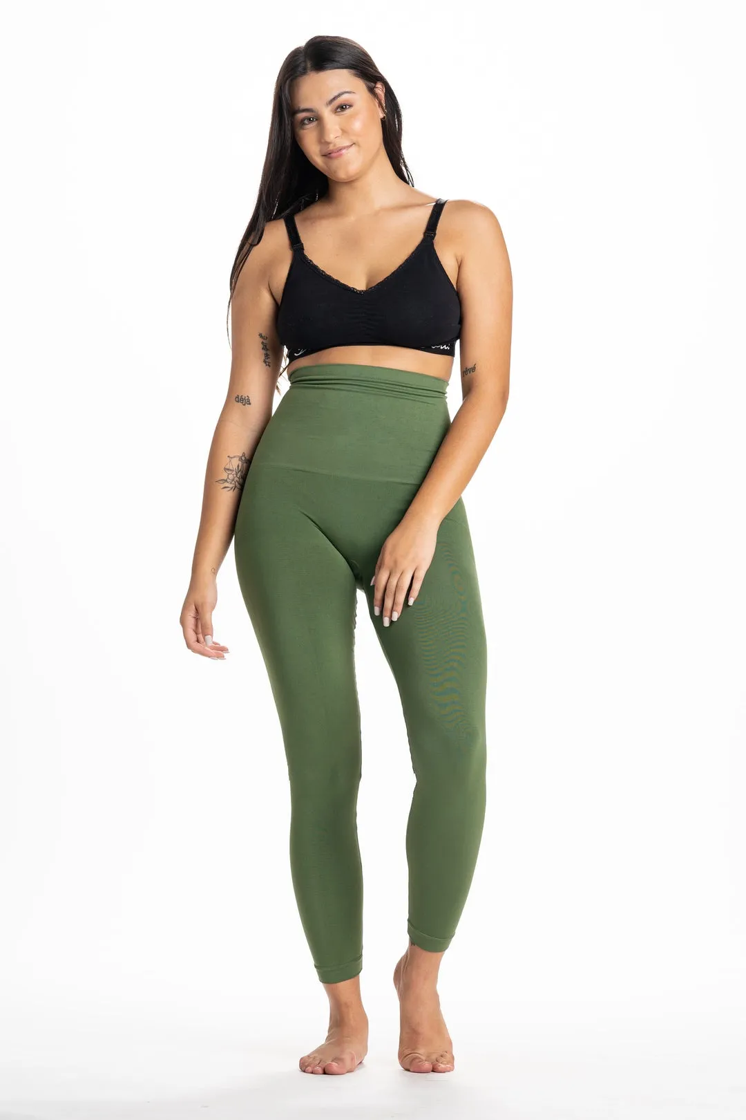 Snapback™ Postpartum Leggings - Olive