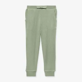 Soft Jade Waffle Joggers