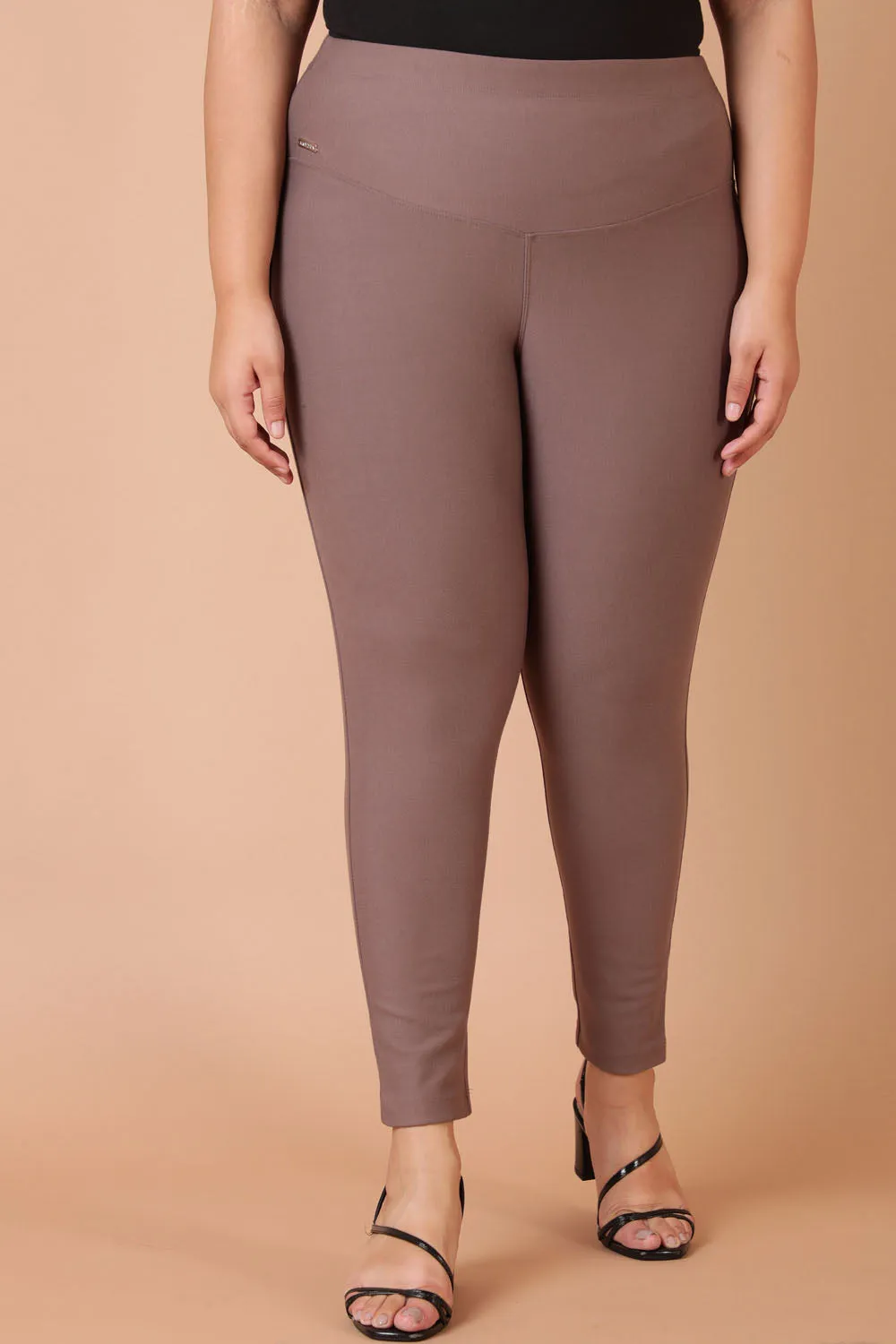 Taupe Tummy Tucker Jeggings