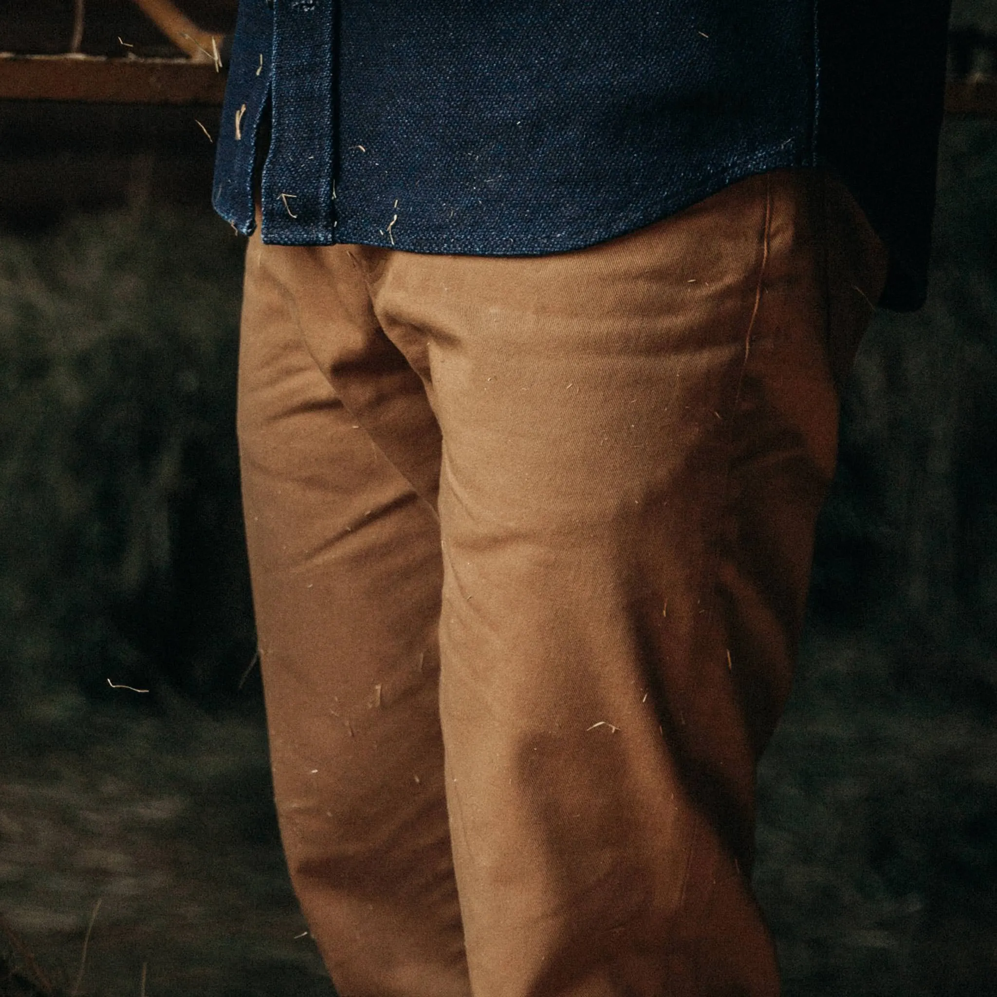 The Democratic All Day Pant in British Khaki Selvage