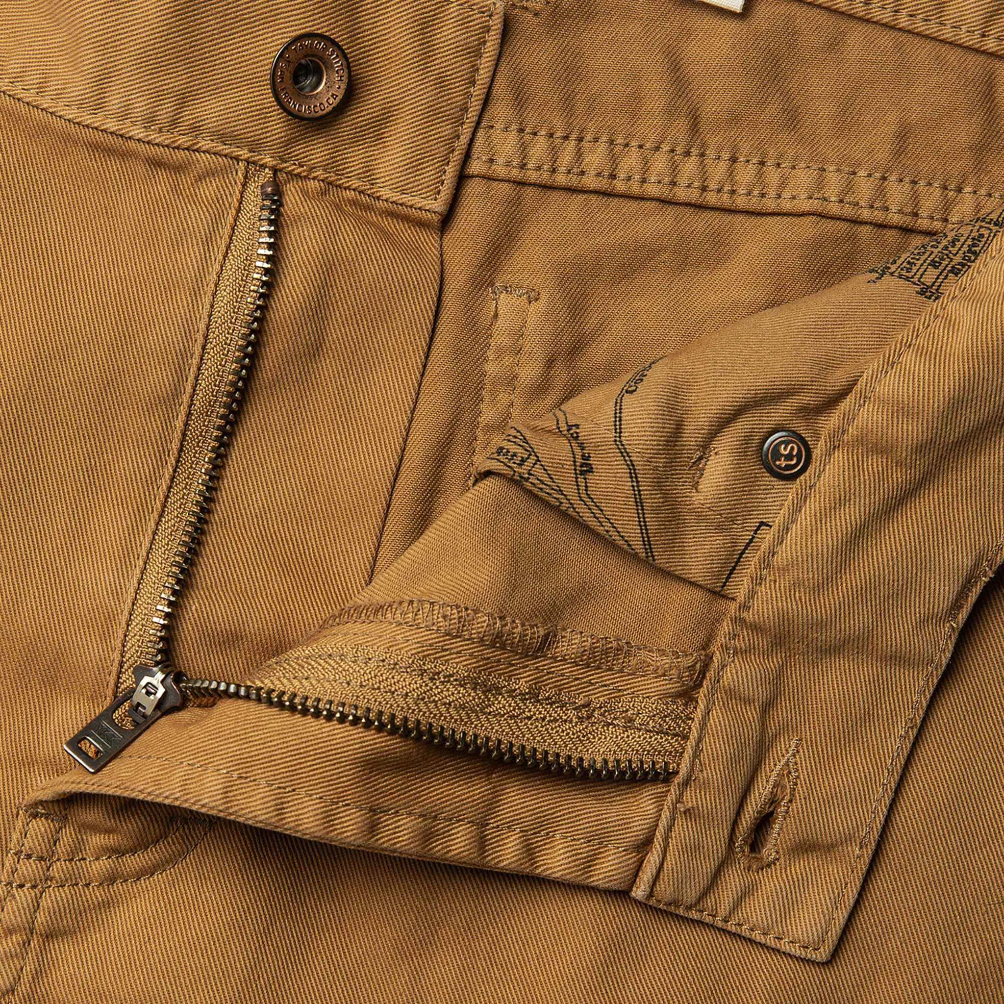 The Democratic All Day Pant in British Khaki Selvage