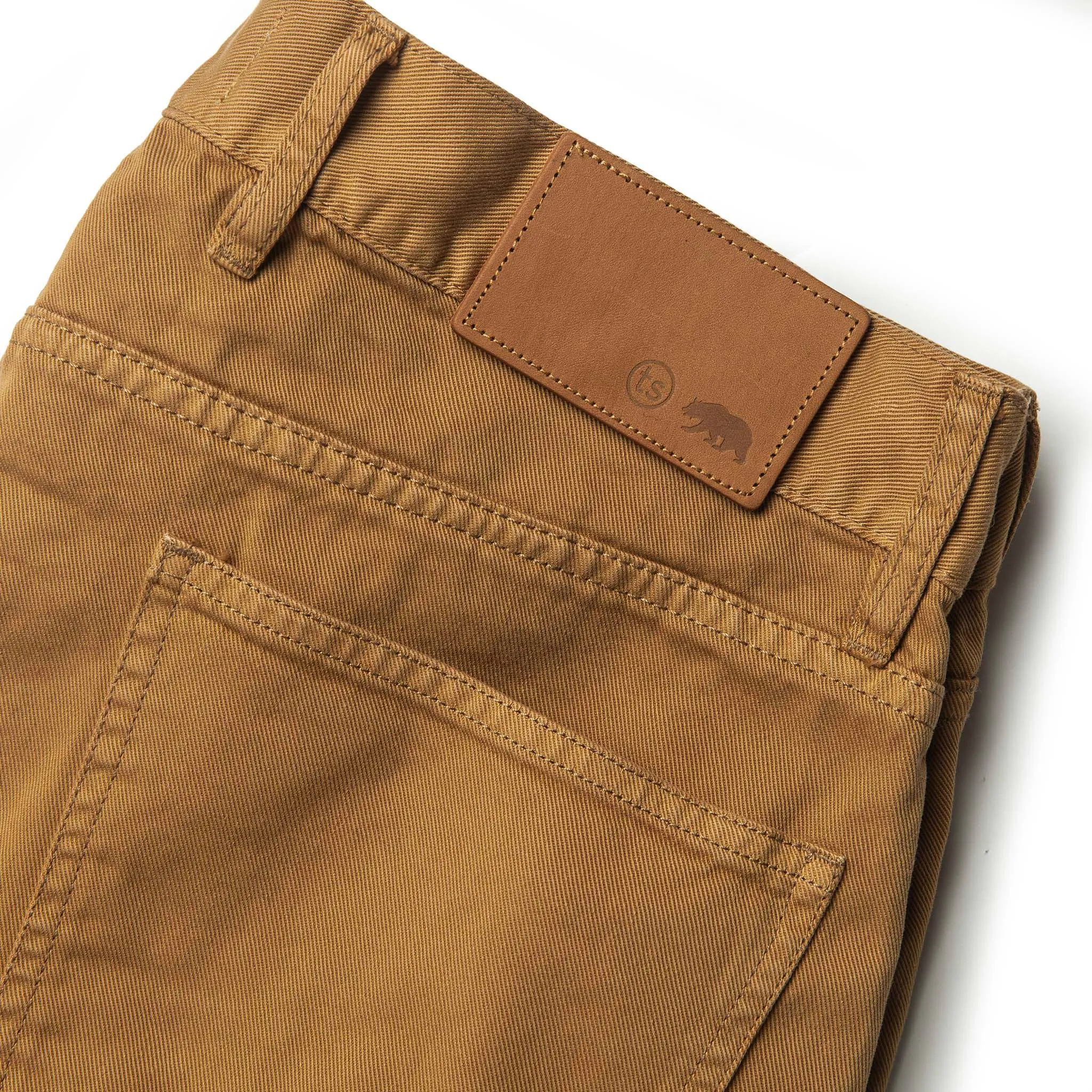 The Democratic All Day Pant in British Khaki Selvage