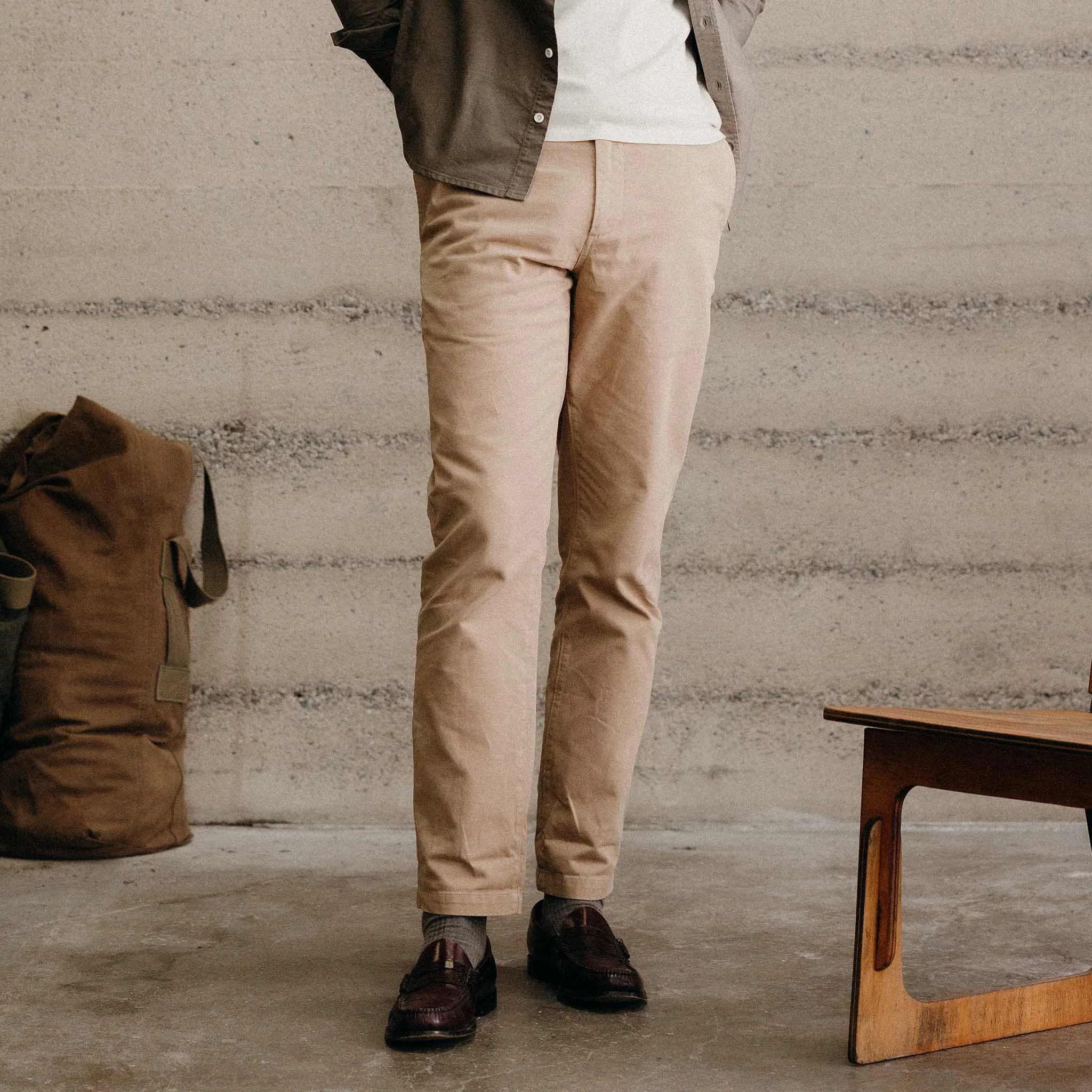 The Democratic Foundation Pant in Organic Khaki