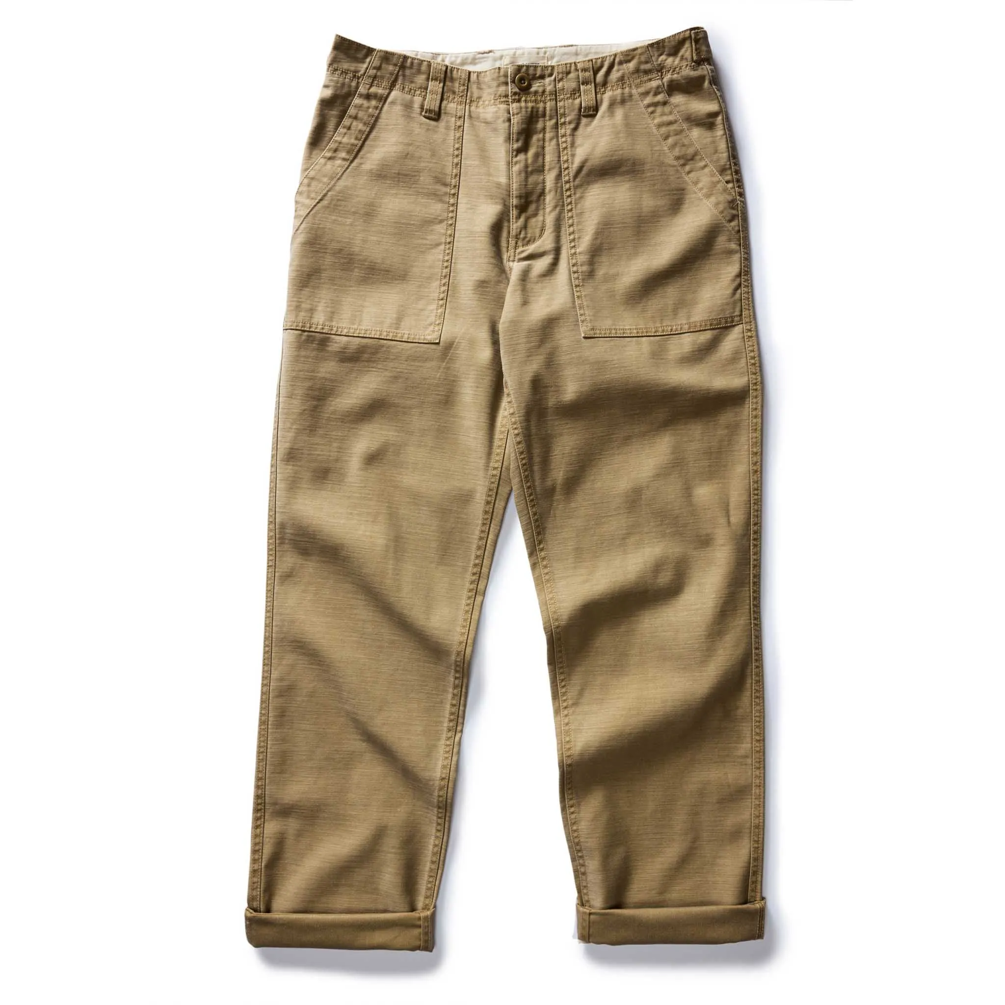 The Surplus Pant in Khaki Reverse Sateen