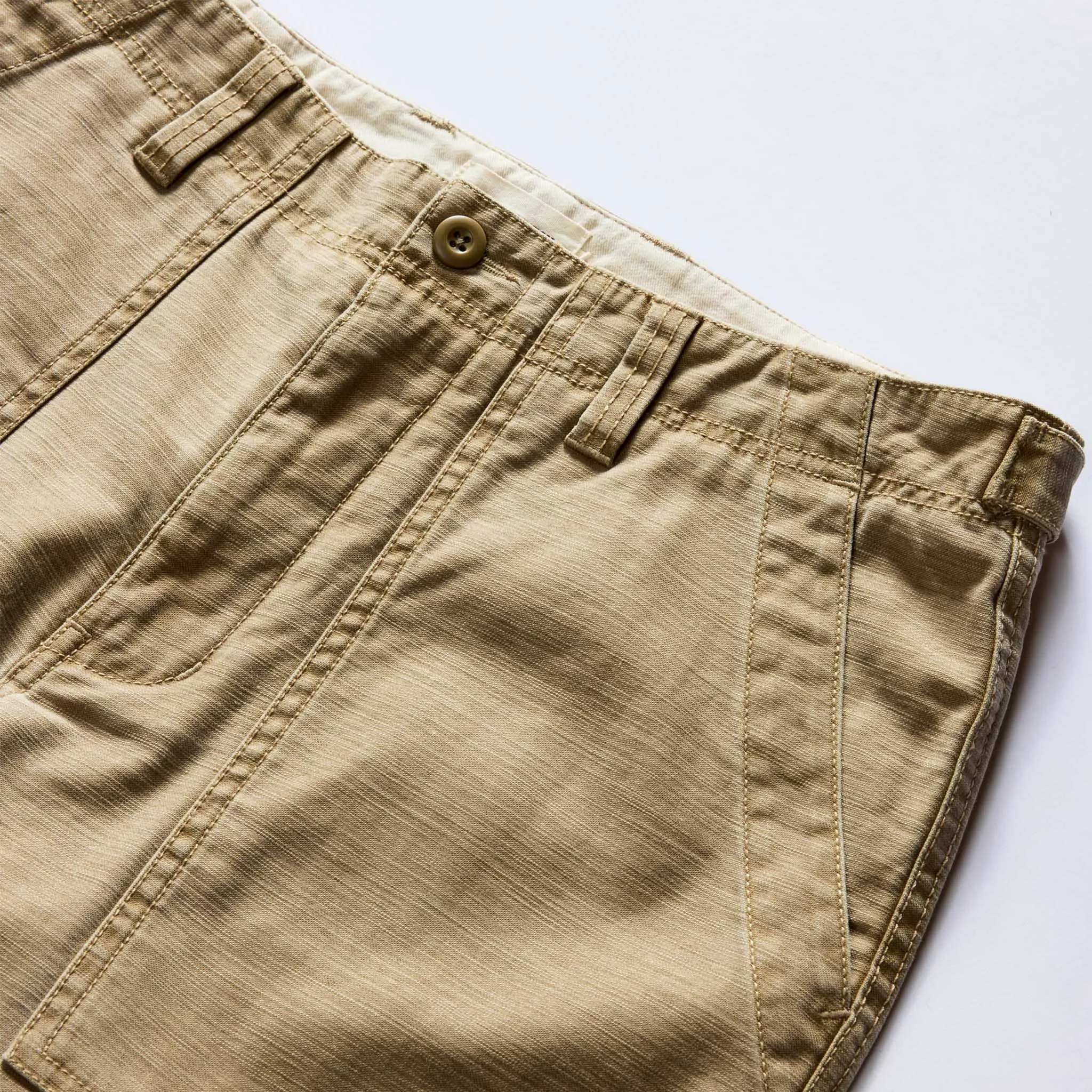 The Surplus Pant in Khaki Reverse Sateen