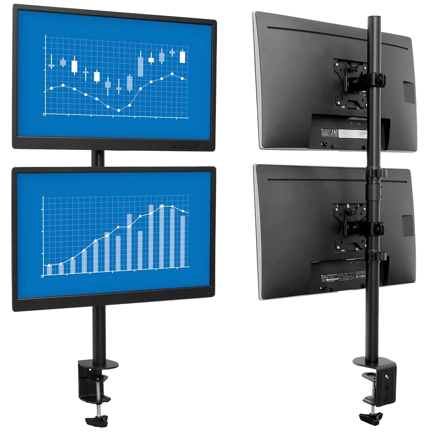 Vertical Dual Monitor Mount