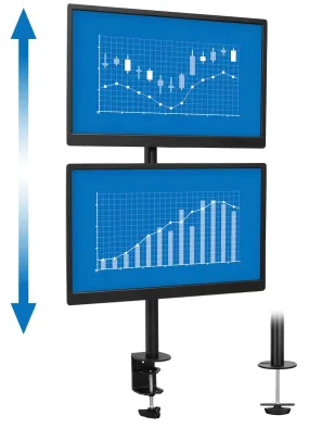 Vertical Dual Monitor Mount