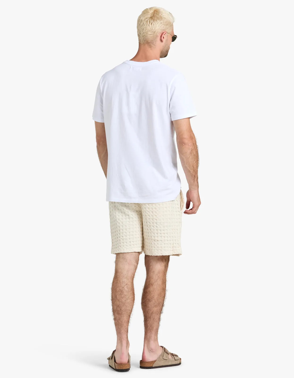 Waffle Shorts - Ecru Porto