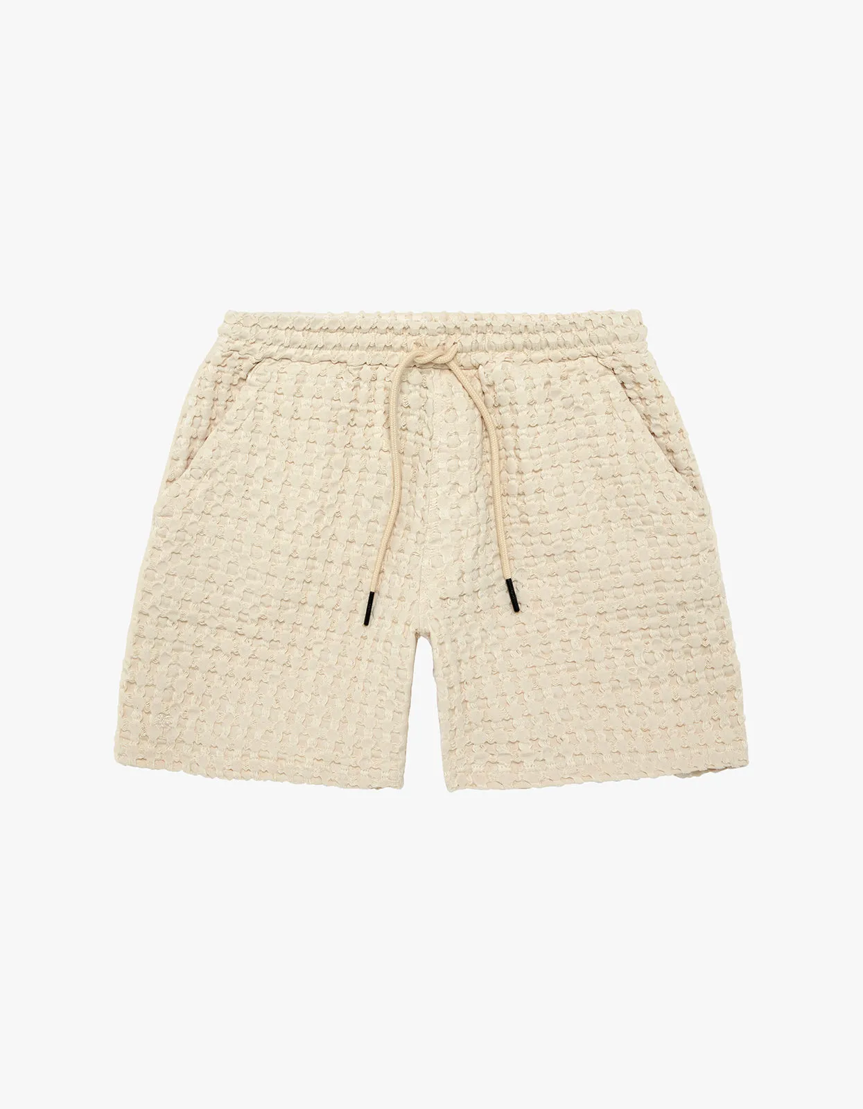 Waffle Shorts - Ecru Porto