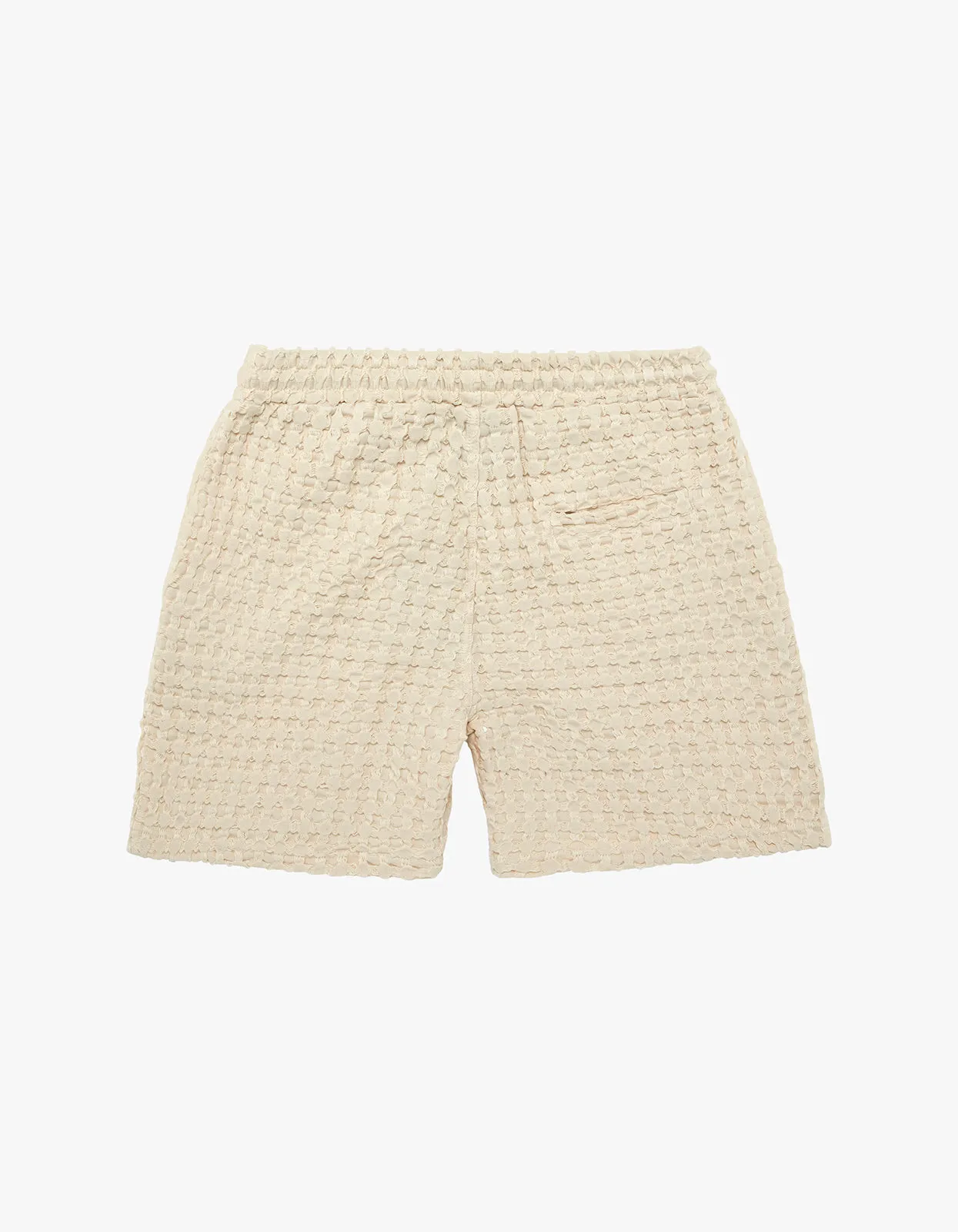 Waffle Shorts - Ecru Porto