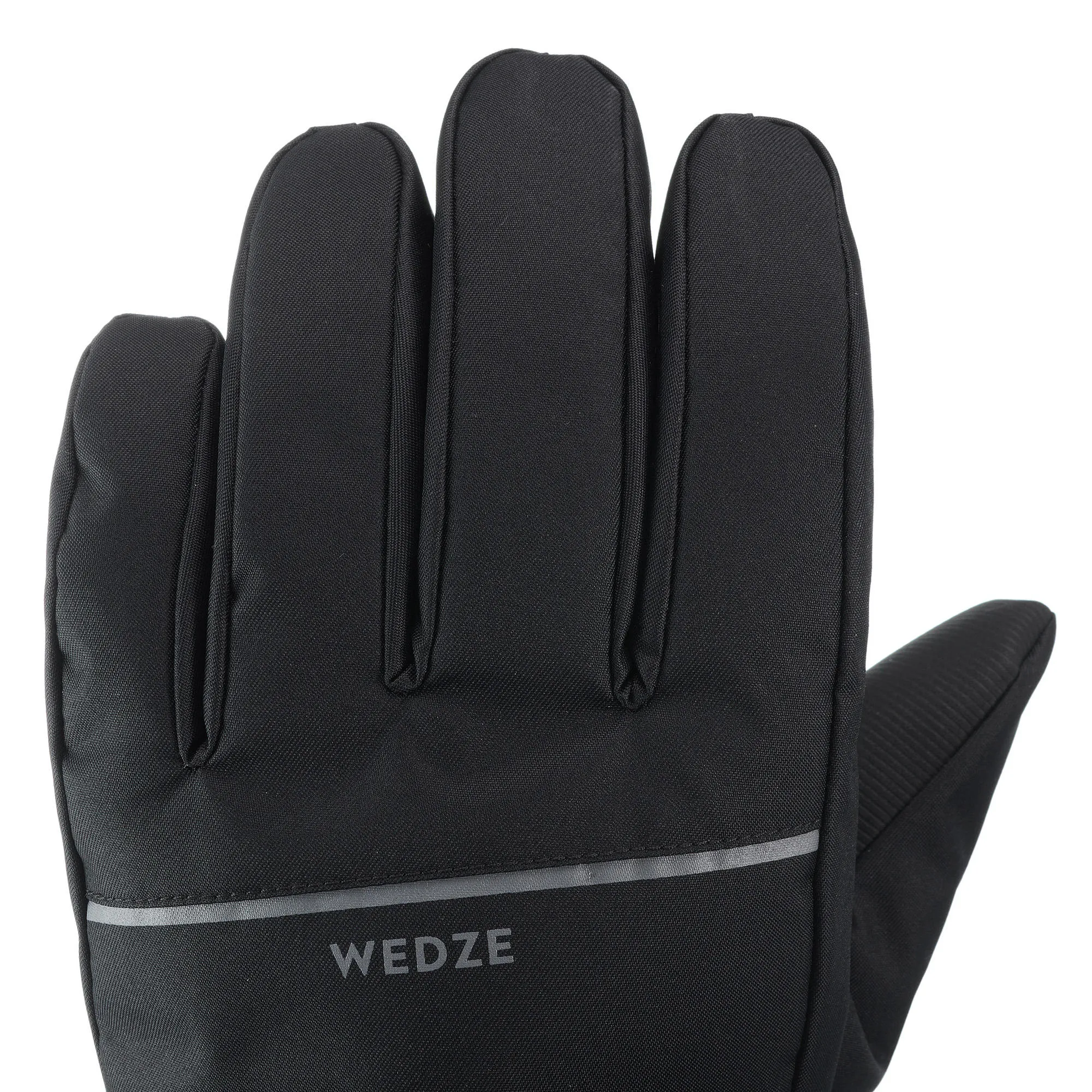 Wedze ADULT SKI GLOVES 100 - BLACK