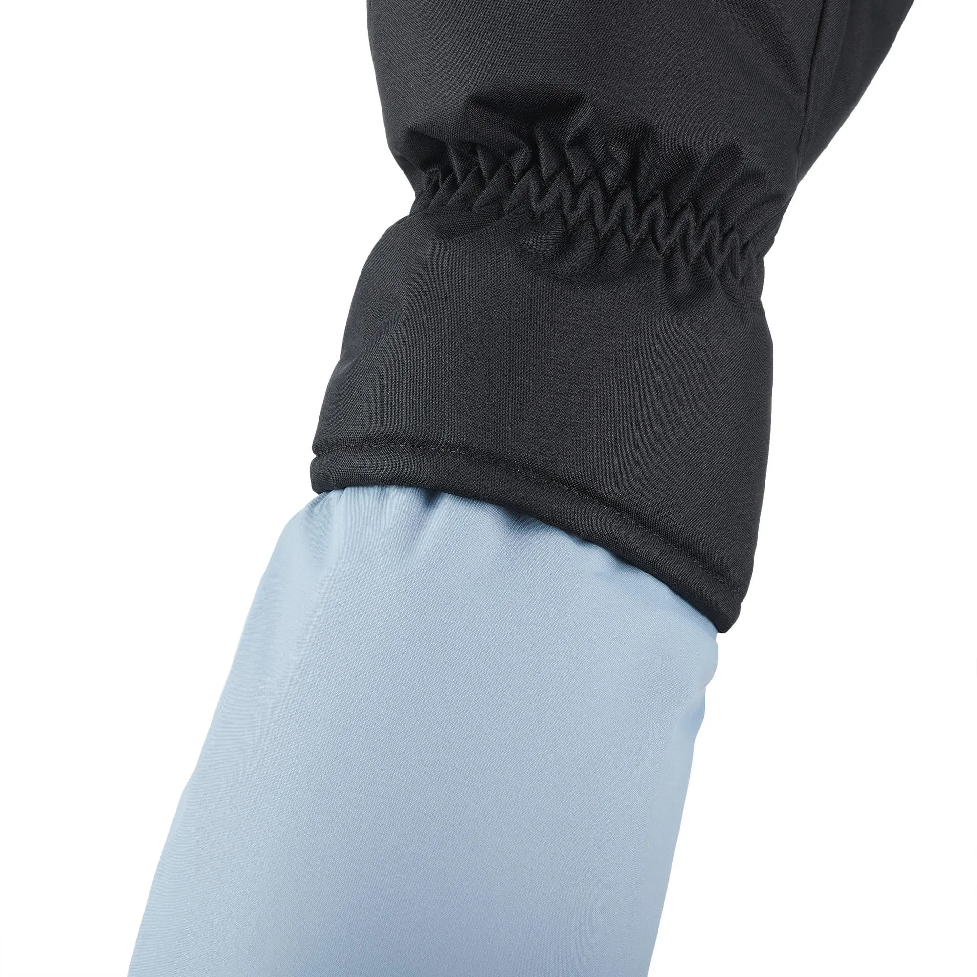 Wedze ADULT SKI GLOVES 100 - BLACK