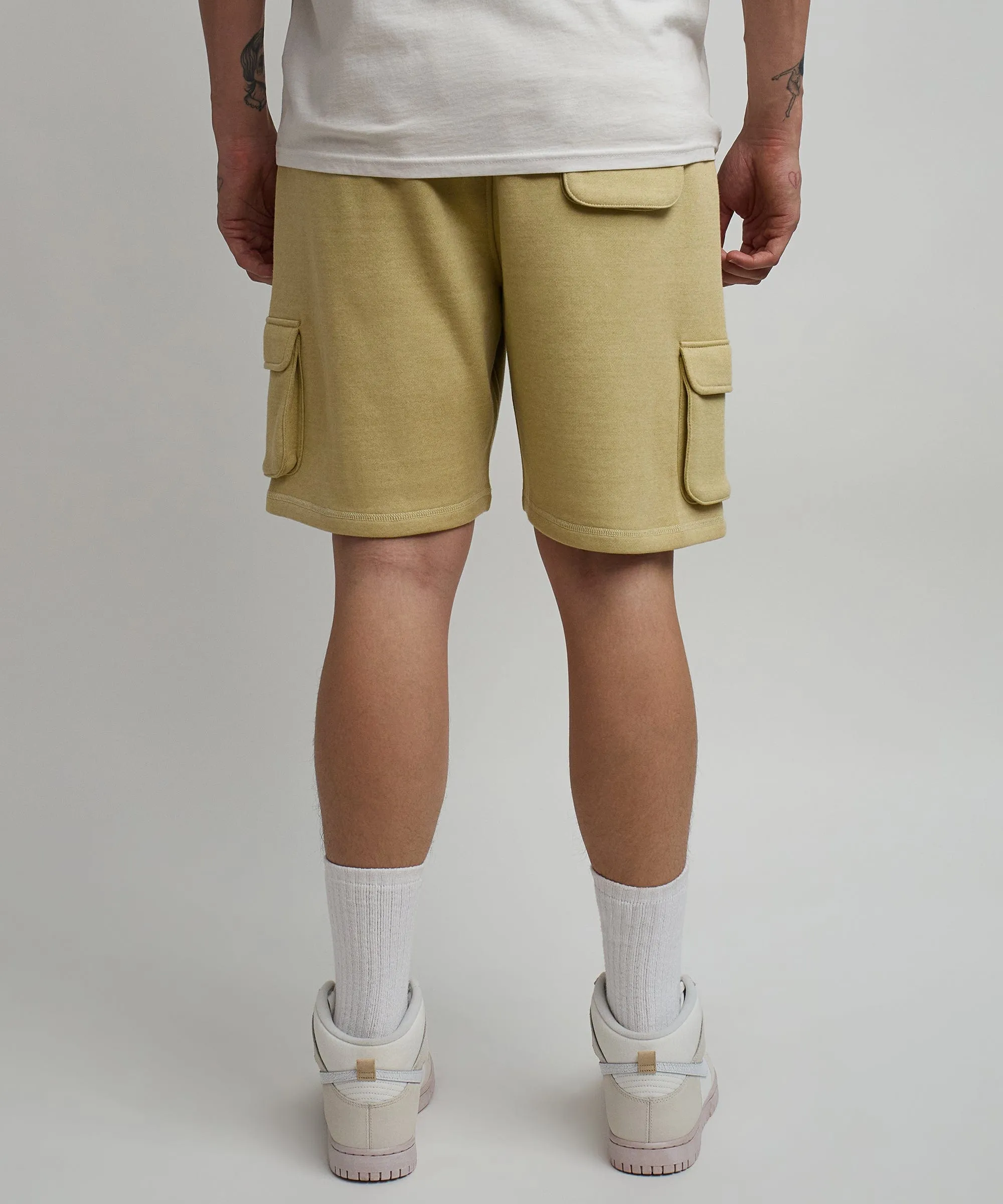 Whitecloud Cargo Fleece Shorts - Khaki