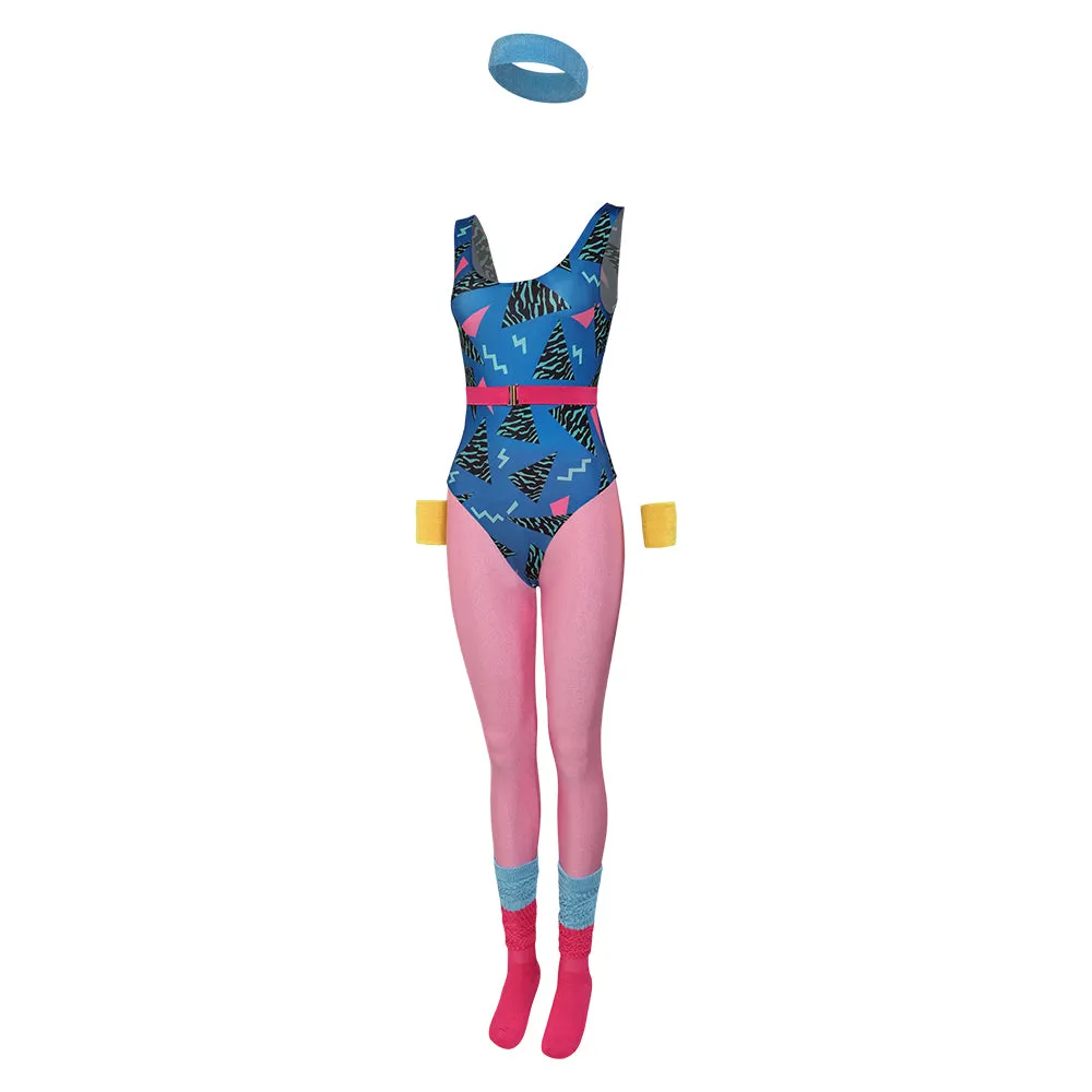 women 80S Cosplay Costume Outfits Halloween Carnival Suit bodysuit