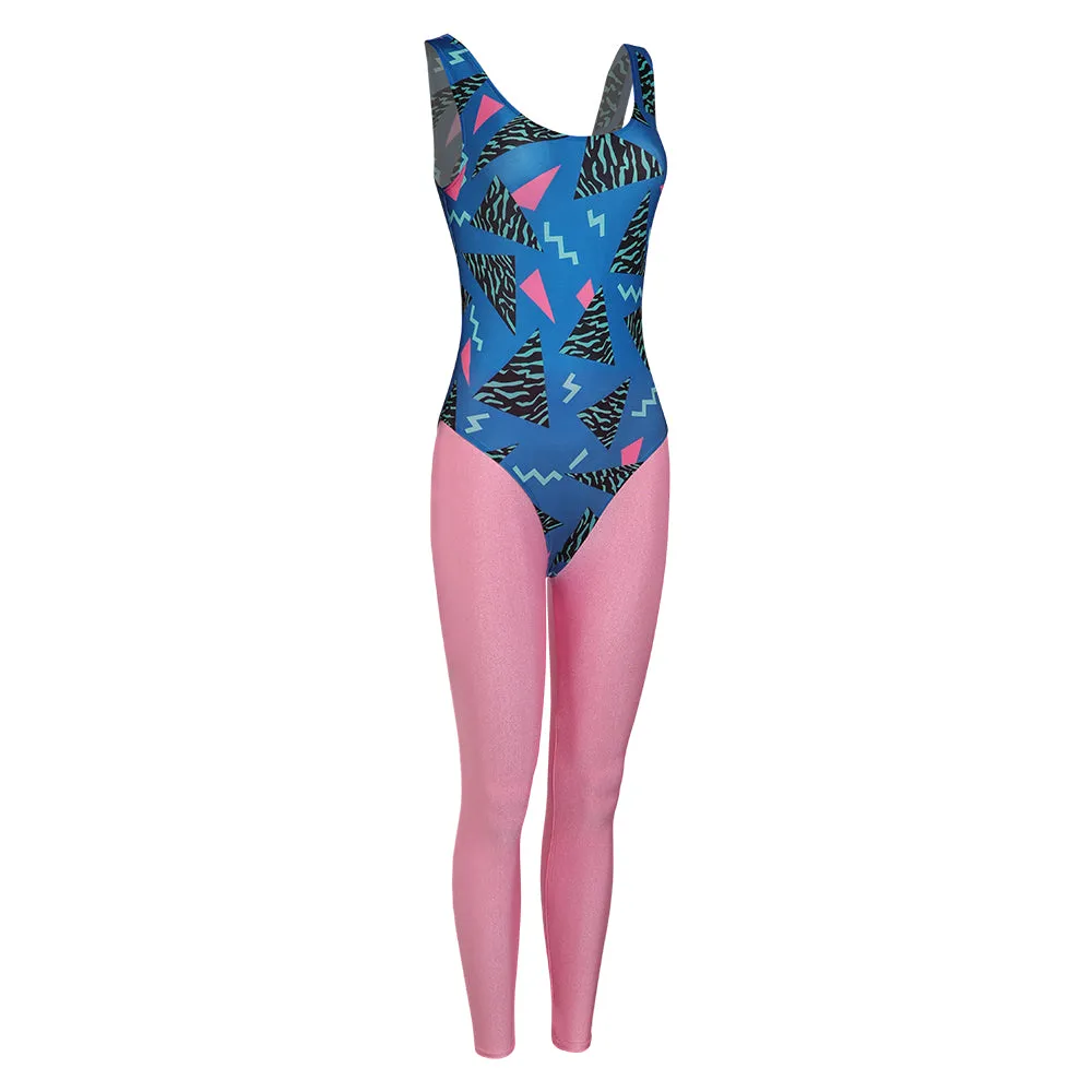 women 80S Cosplay Costume Outfits Halloween Carnival Suit bodysuit