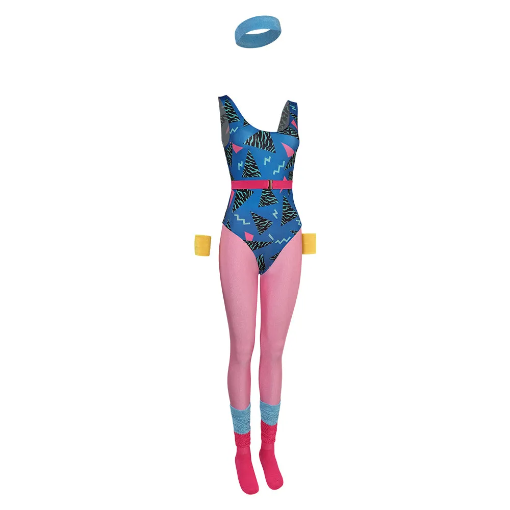 women 80S Cosplay Costume Outfits Halloween Carnival Suit bodysuit