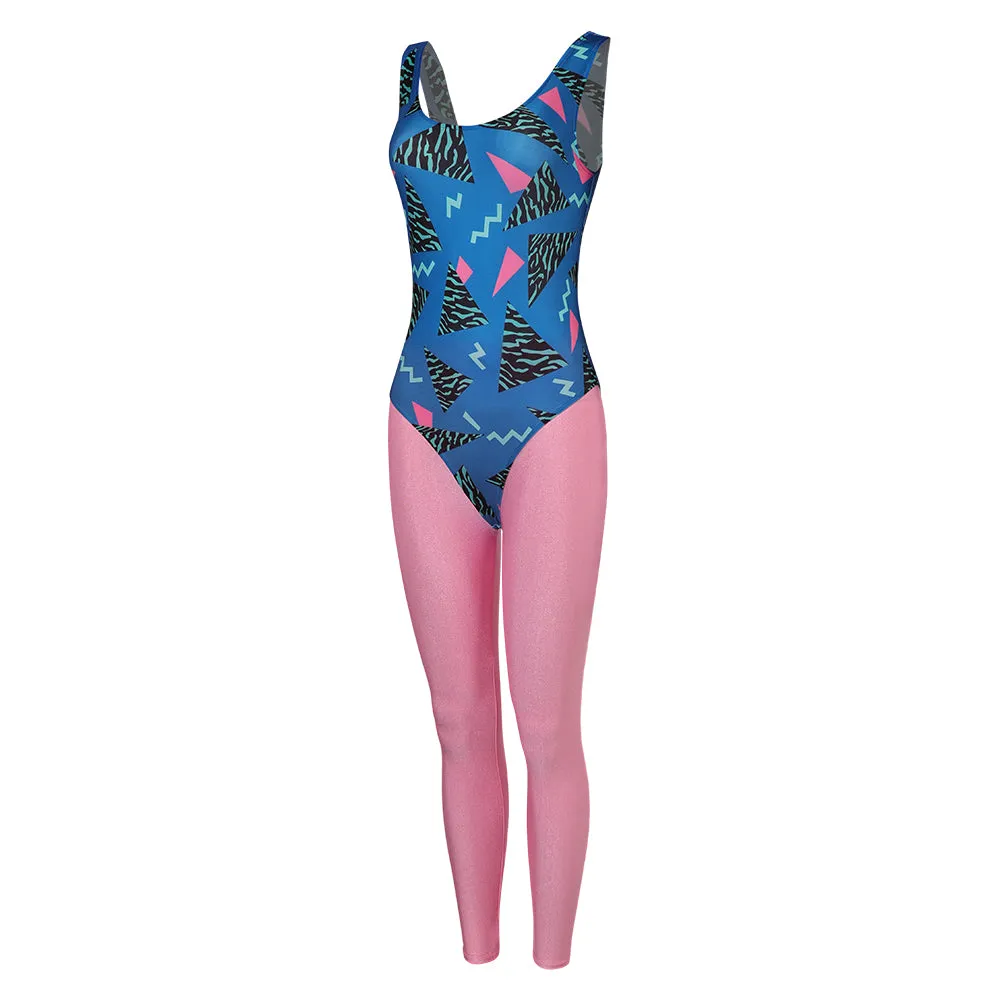 women 80S Cosplay Costume Outfits Halloween Carnival Suit bodysuit