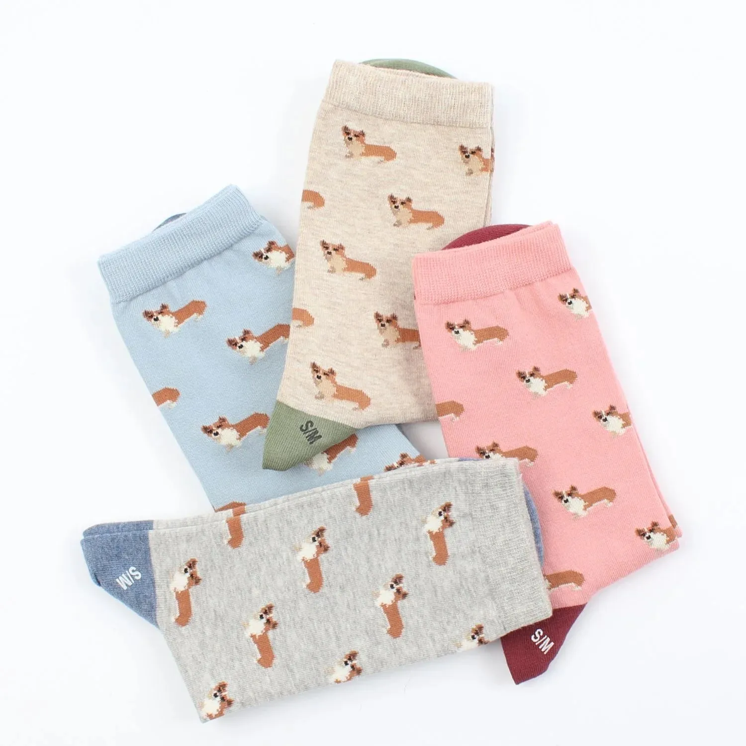 Women's Corgi Dog Cotton Socks