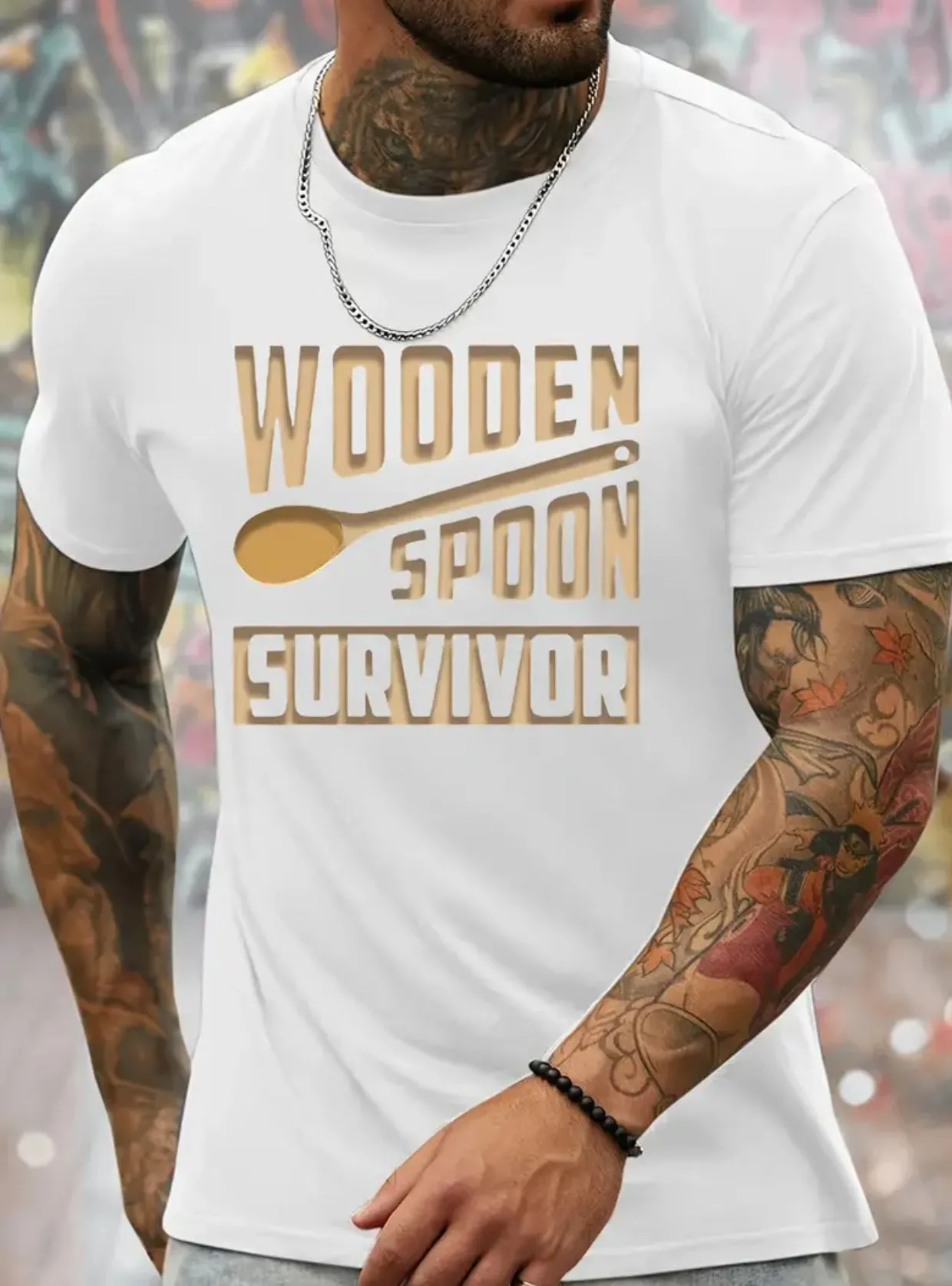 “WOODEN SPOON” Casual Quick Drying Breathable T-Shirt, Up to 2XL