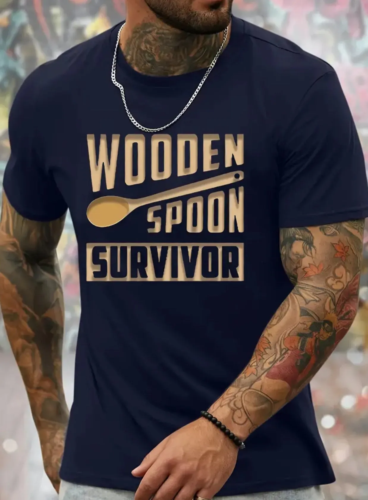 “WOODEN SPOON” Casual Quick Drying Breathable T-Shirt, Up to 2XL