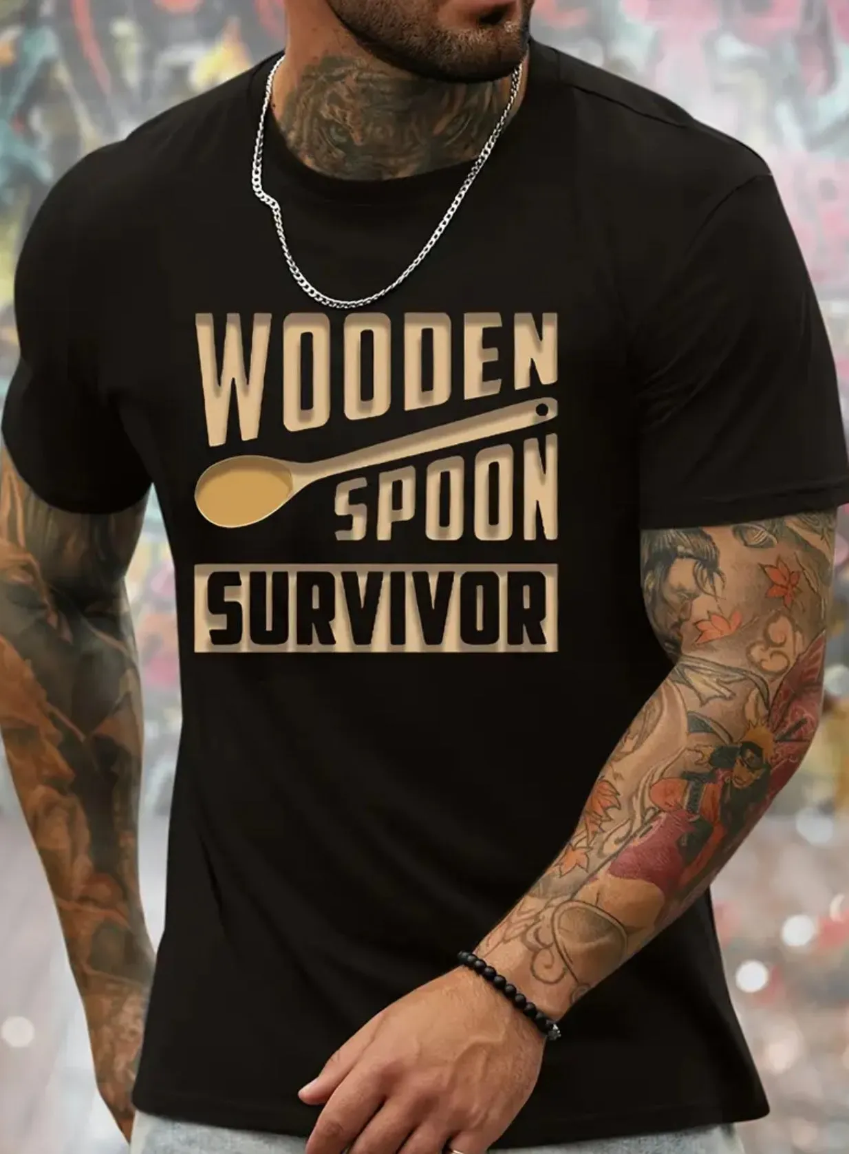 “WOODEN SPOON” Casual Quick Drying Breathable T-Shirt, Up to 2XL