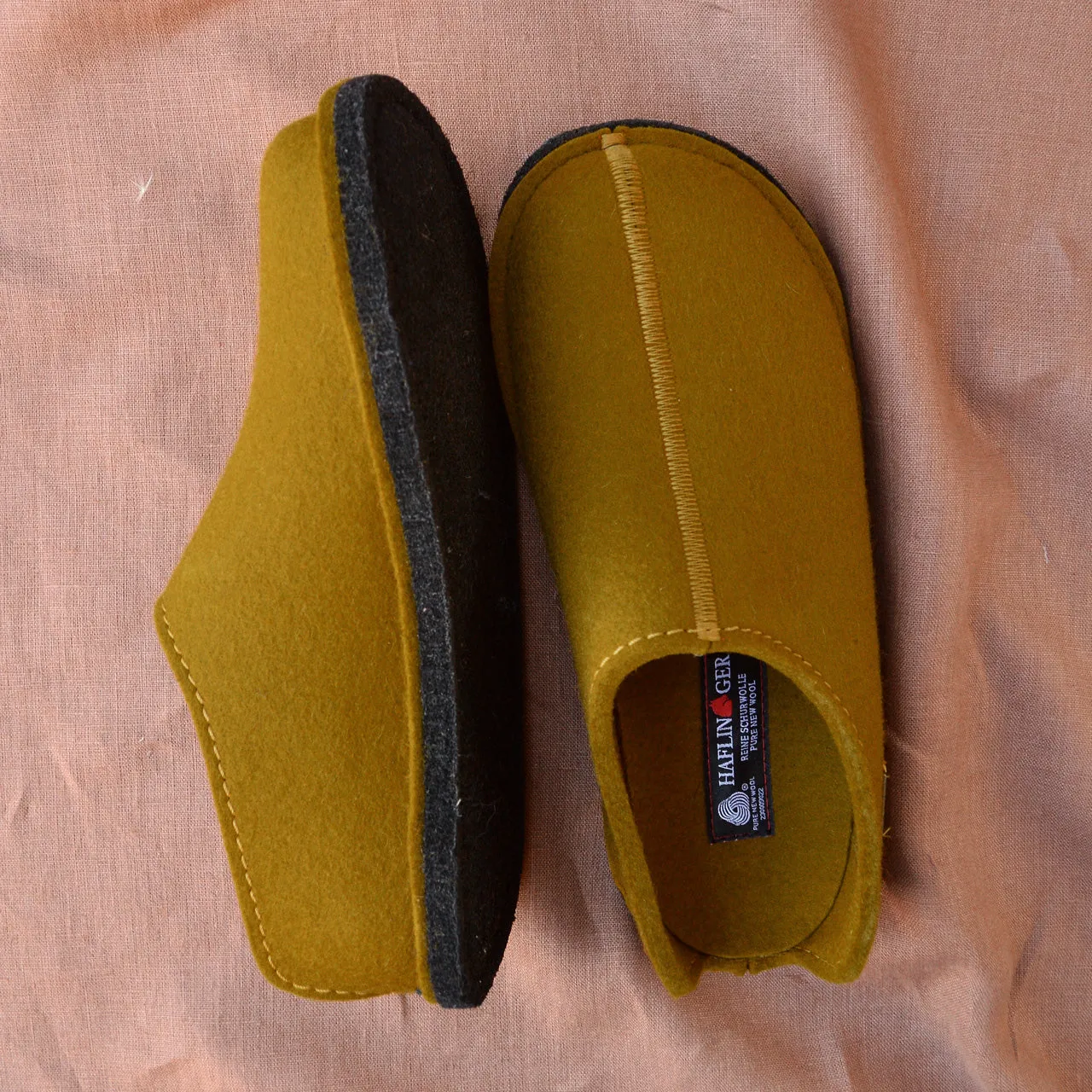 Wool Felt Slippers - Flair Smily - Mustard AW23 (Adults 36-41)